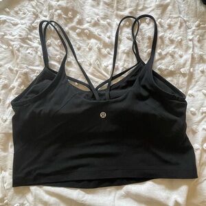 Lululemon black crop top